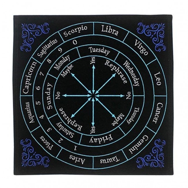 Phoenixx Rising-Astrology Embroidered Pendulum Mat