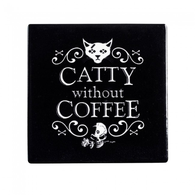Alchemy Gothic-Catty Without Coffee Coaster