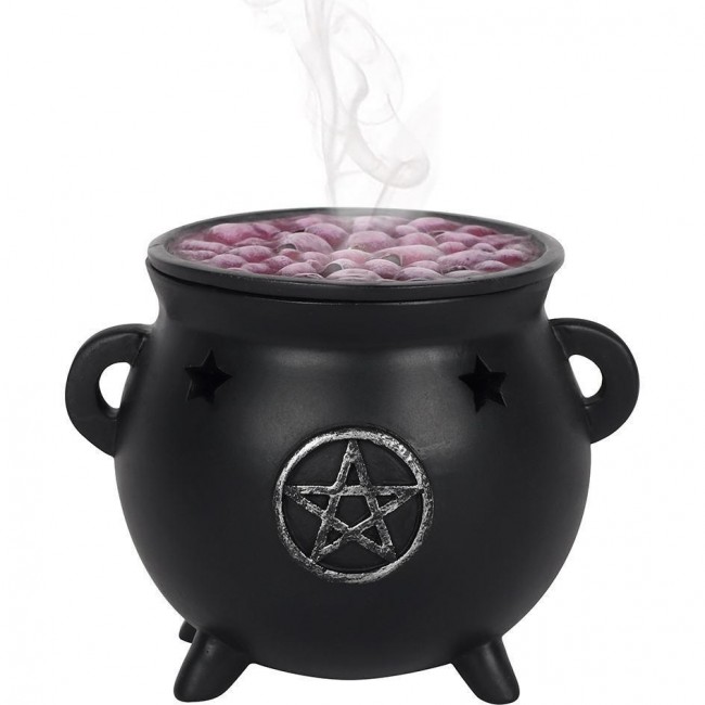 Phoenixx Rising-Pentagram Cauldron Incense Burner