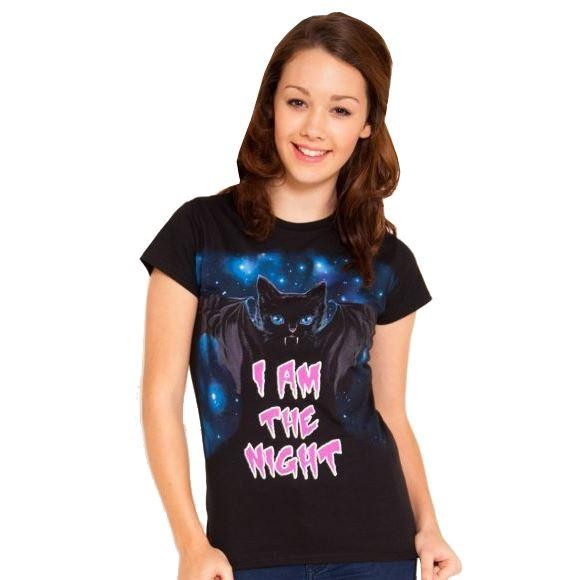 Flip Flop And Fangs-I Am The Night T-shirt