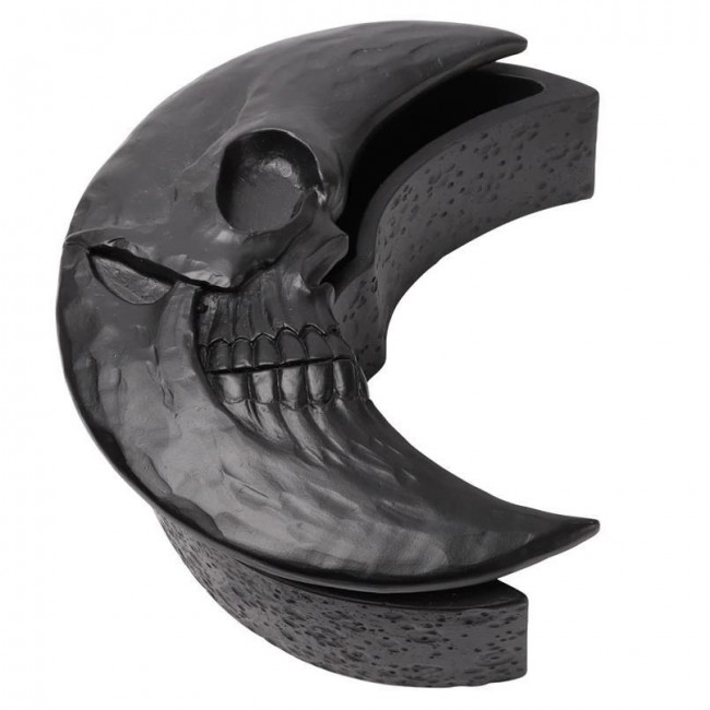 Alchemy Gothic-Black Skull Moon Box
