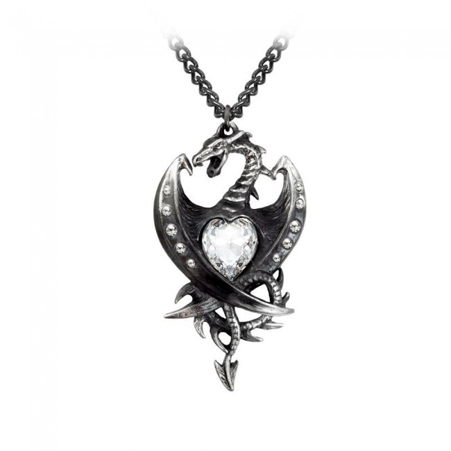Alchemy Gothic-Diamond Heart Pendant