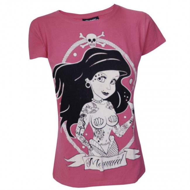 Darkside Clothing-Tattooed Little Mermaid T-shirt