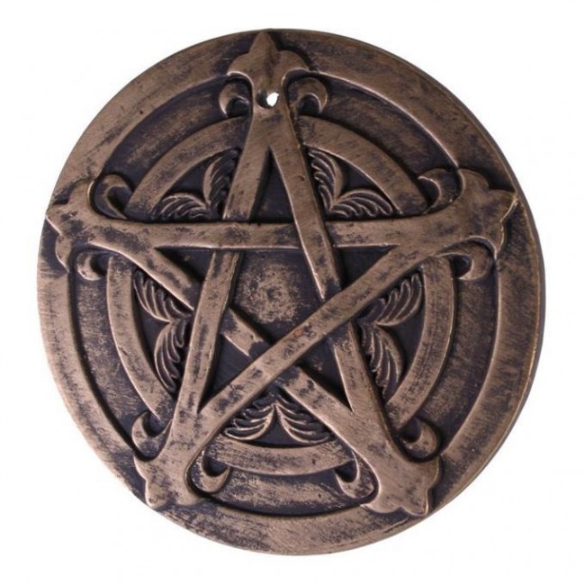 Phoenixx Rising-Pentagram Bronze Plaque