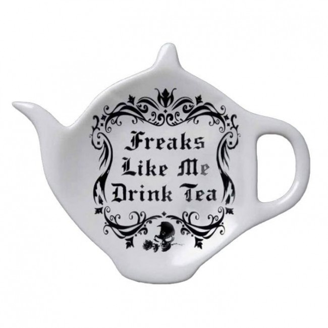 Alchemy Gothic-Freaks Like Me Tea Spoon Rest