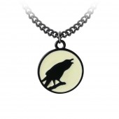 Caw at the Moon Pendant