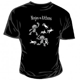 Ninjas Vs Kittens T-shirt