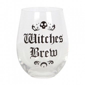 -Witches Brew Stemless Wine Glass 