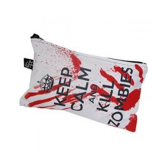 Darkside Clothing-Keep Calm Kill Zombies Cosmetic Bag