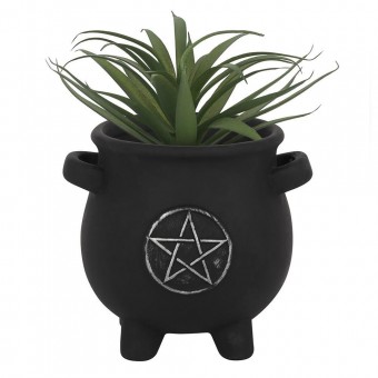 Phoenixx Rising-Pentagram Cauldron Plant Pot