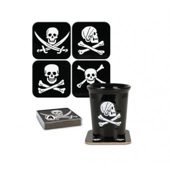 Cleo Gifts-Pirate Coaster Set