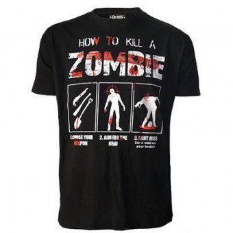 Darkside Clothing-How To Kill A Zombie T-shirt
