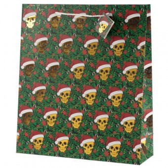 -5x Christmas Skull XL Gift Bag Pack