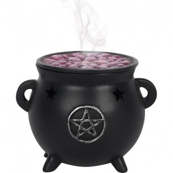 Pentagram Cauldron Incense Cone Holder 