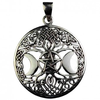 Silver Goddess Tree Pendant